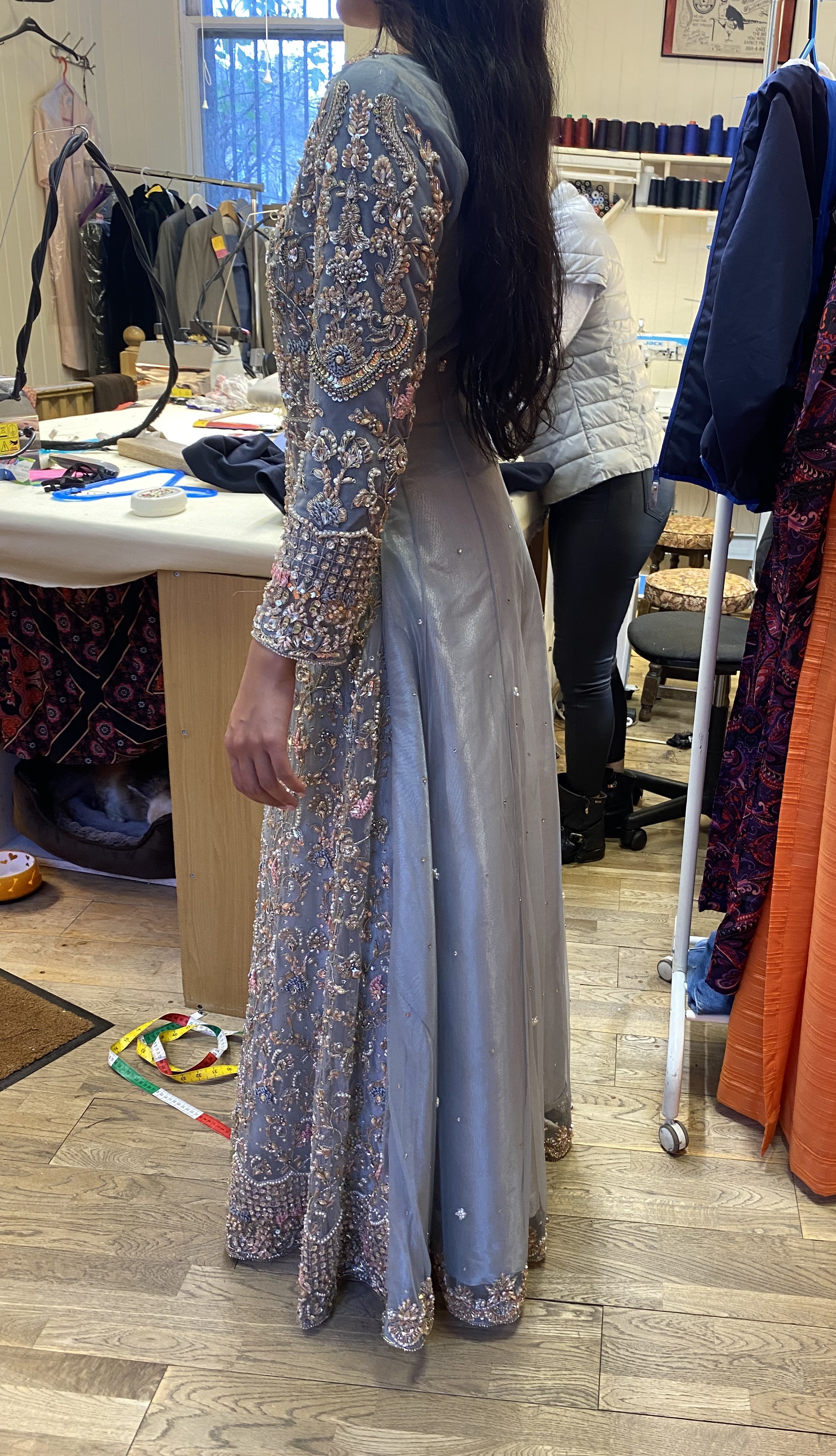 Beaded gown alteration photo 2